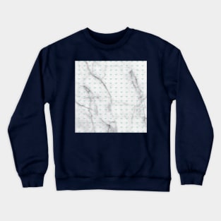 White Marble Abstract Mint Crewneck Sweatshirt